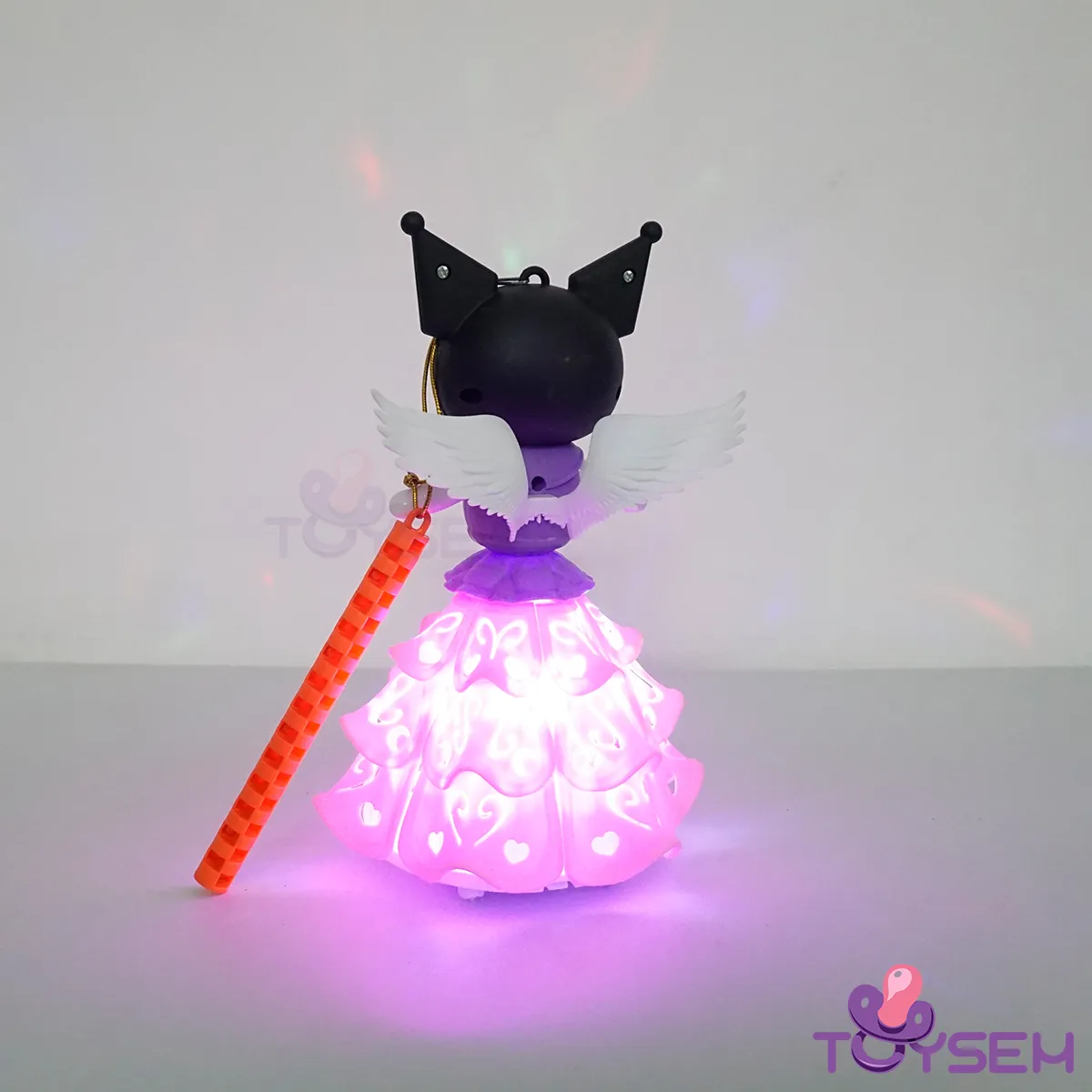 Lồng đèn trung thu kuromi có cánh xoay 360 độ có đèn và nhạc - Quà tặng trung thu, sinh nhật cho bé