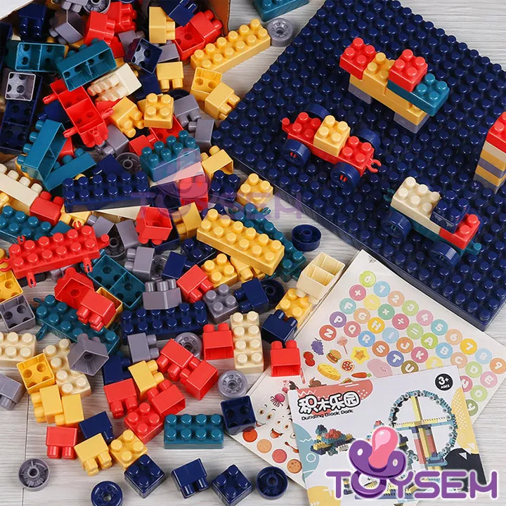 Đồ chơi trẻ em lắp ráp xếp hình 520 chi tiết phát triển tư duy trí não của bé