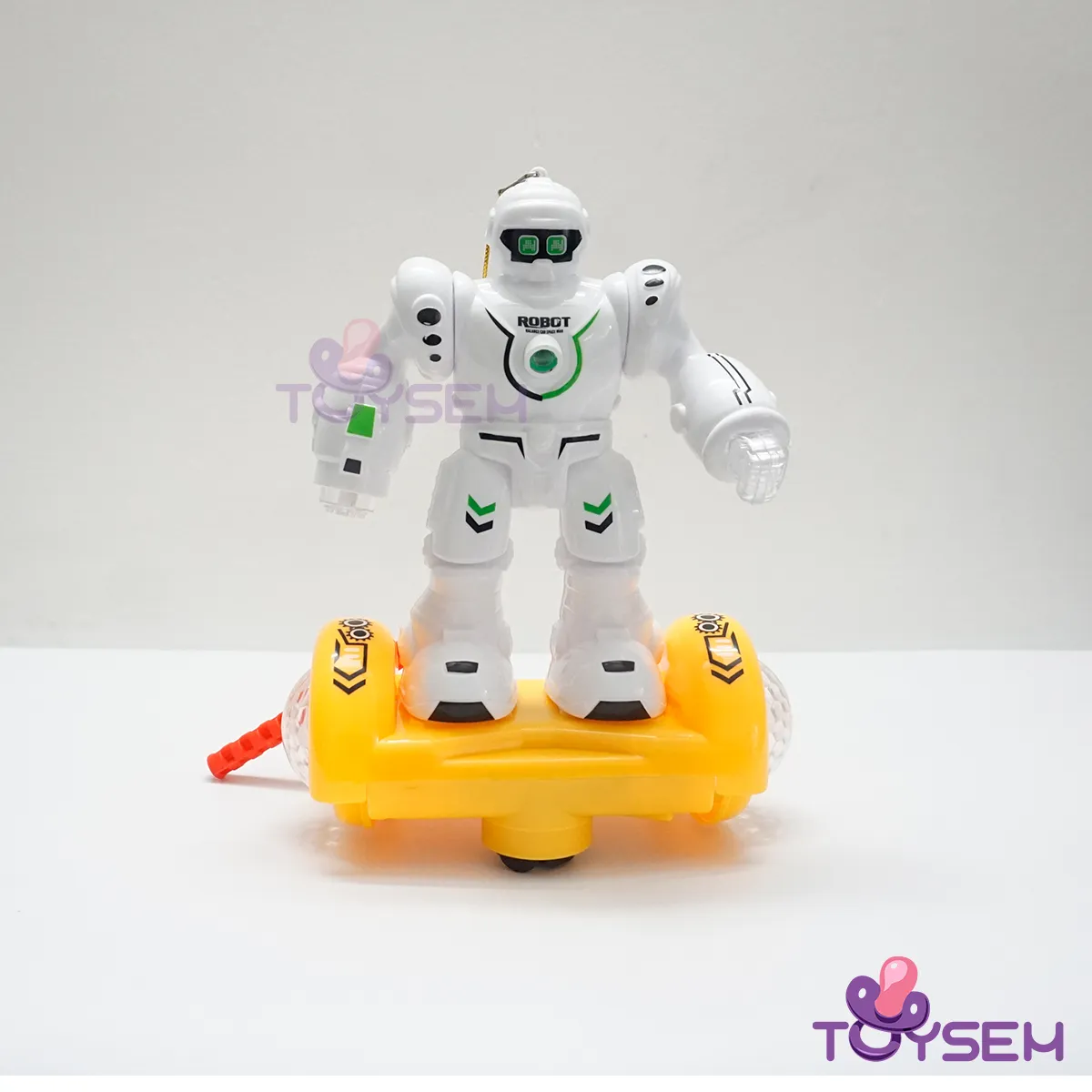 Đồ chơi đèn trung thu robot có đèn và nhạc vui nhộn - Quà tặng lồng đèn xoay 360 độ cho bé