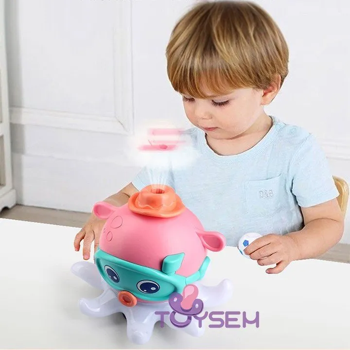 Đồ chơi trẻ em bạch tuộc ảo thuật thổi bóng vui nhộn - Quà tặng sinh nhật cho bé