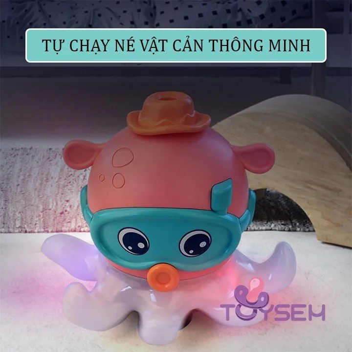 Đồ chơi trẻ em bạch tuộc ảo thuật thổi bóng vui nhộn - Quà tặng sinh nhật cho bé