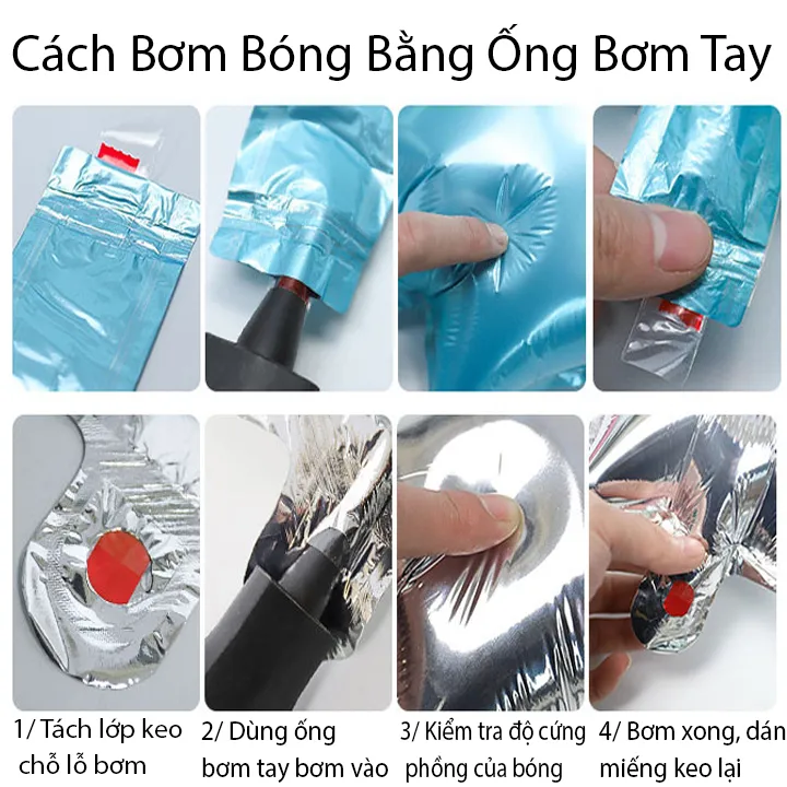 Bong bóng trang trí sinh nhật kỳ lân cho bé gái kèm theo ống bơm tay - Happy birthday