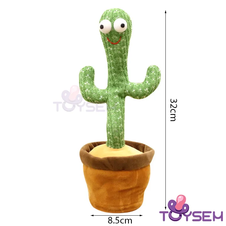 Đồ chơi trẻ em cây xương rồng nhảy múa biết nhái giọng kèm 120 bài hát vui nhộn