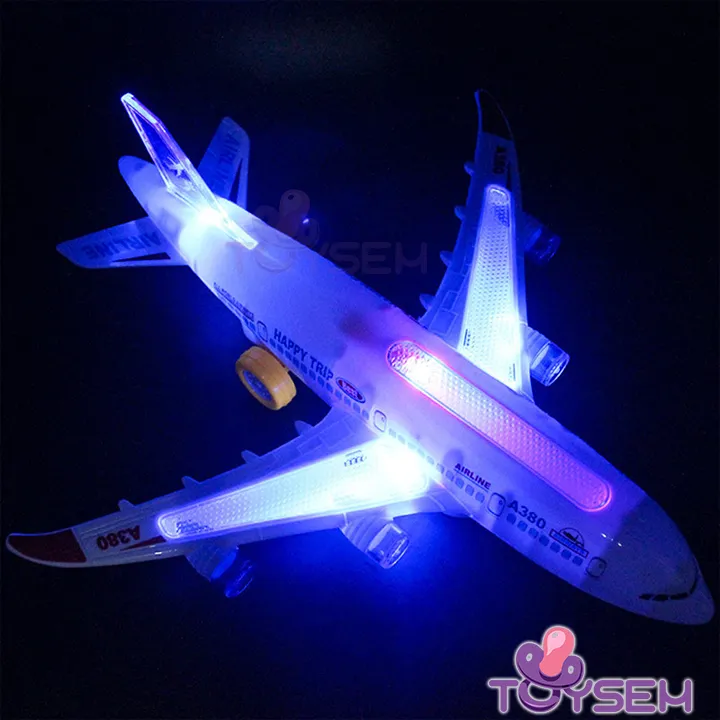 Đồ chơi trẻ em mô hình máy bay A380 có đèn và nhạc