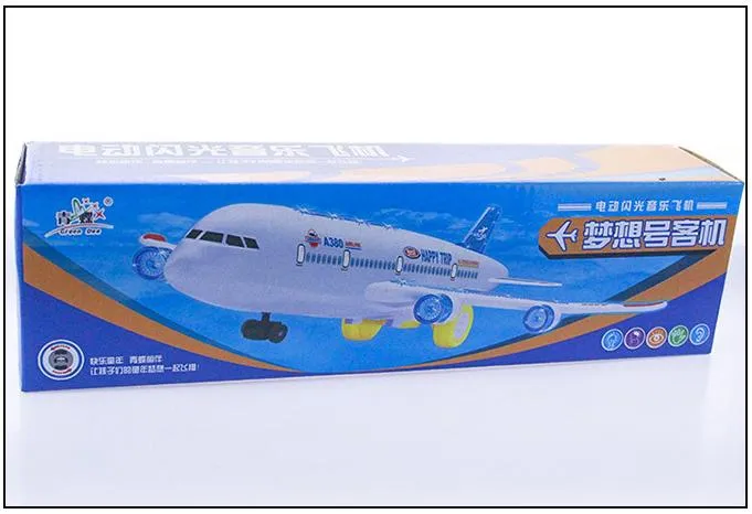 Đồ chơi trẻ em mô hình máy bay A380 có đèn và nhạc