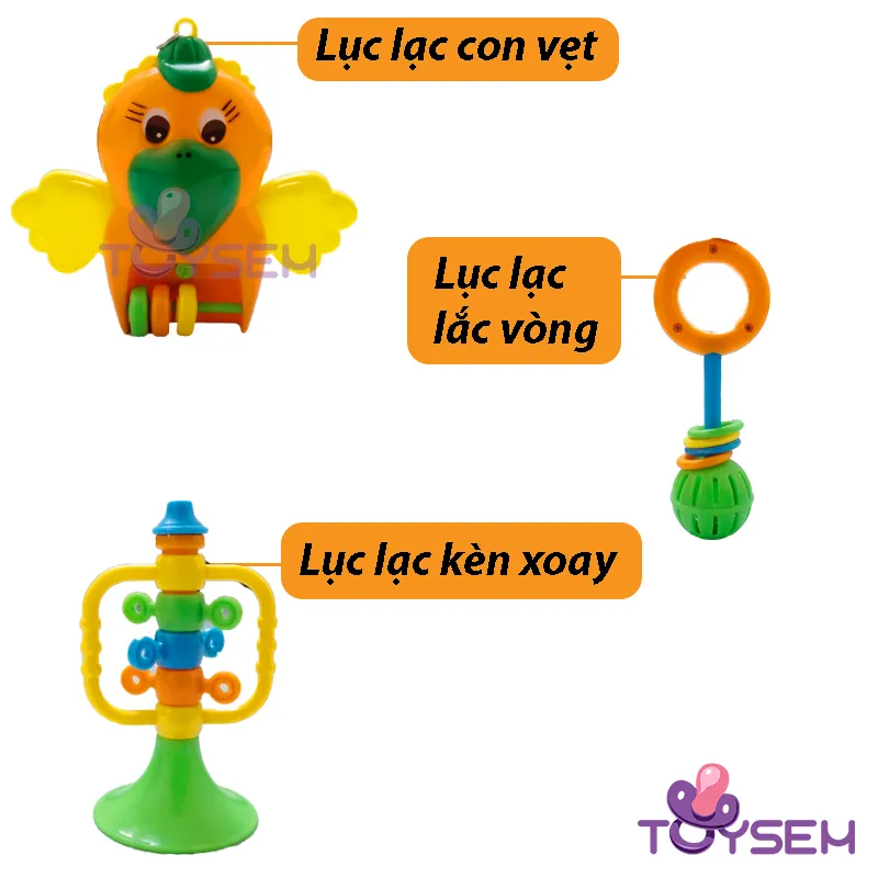 Đồ chơi trẻ sơ sinh khung phát nhạc chữ A có kèn và lục lạc toysem - Quà tặng sinh nhật cho bé