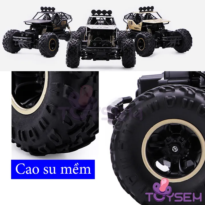 Xe địa hình điều khiển từ xa cao cấp 4 kênh pin sạc đa năng 6288A - Quà tặng sinh nhật cho bé